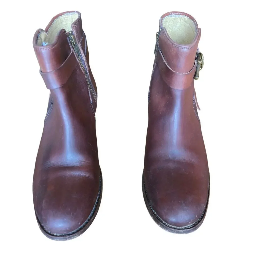 Frye Womens Redwood Leather Melissa Knotted Ankle Boots 8.5B Italian Western